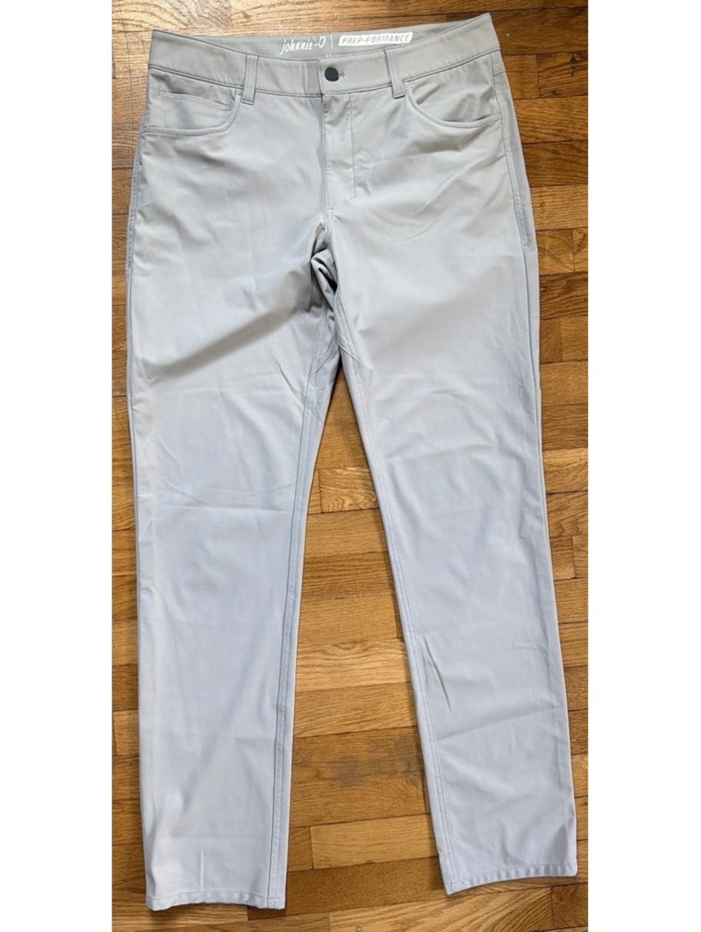 33x34 - Men - Johnnie-O Prep-Formance Light Gray Pants